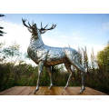 stainless steel stag sculpture VSSSP-33S
